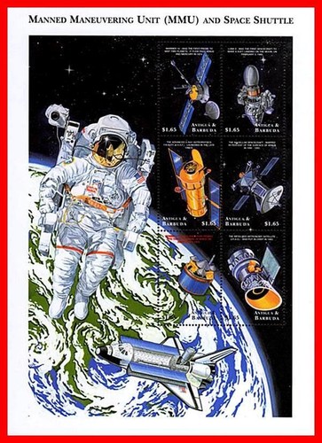 Antigua 1999 usa space shuttle - 1999,