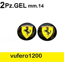2 adesivi FERRARI 14. mm