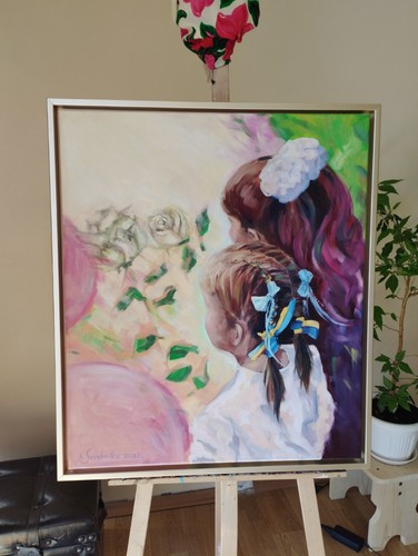 Dipinto olio tela arte - su,