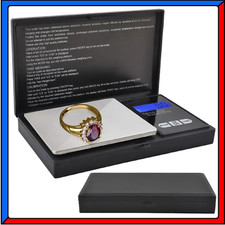 Bilancia Digitale Precisione Tascabile Pesa 0.1 a 500g per Gioielli Pesatrice