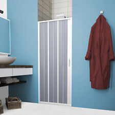 PORTA DOCCIA PVC SOFFIETTO BOX NICCHIA 1 LATO BIANCO APERTURA LATERALE H 185 CM