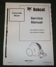 BOBCAT CONCRETE MIXER SERVICE
