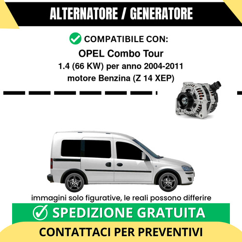 Alternatore opel combo - alternatore, tour