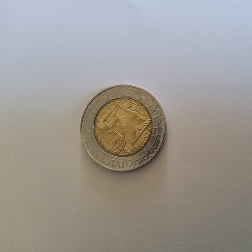 500 lire bimetallica - lire,