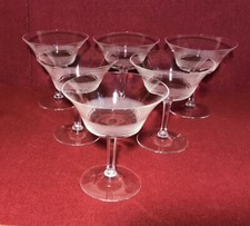 6 COPPE CHAMPAGNE GELATO DESSERT MACEDONIA CRISTALLO VINTAGE