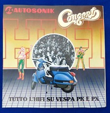 VESPA PK E PX MODELLI RADIO DEPLIANT PIEGHEVOLE PUBBLICITARIO ORIGINALE