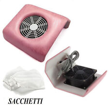ASPIRATORE POLVERI UNGHIE DA TAVOLO RICOSTRUZIONE NAIL ART CON VENTOLE SACCHETTI