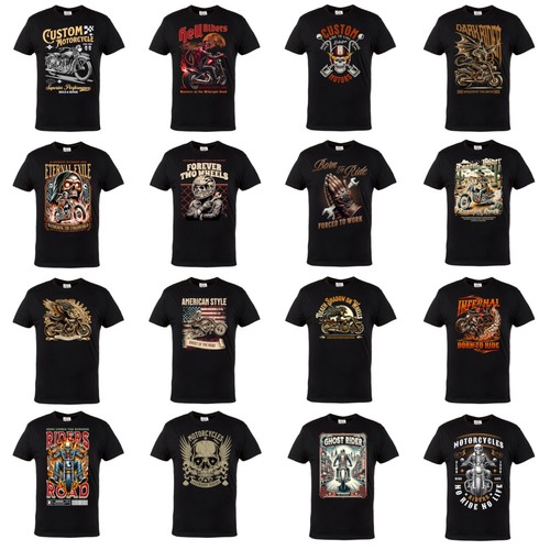 Shirt moto uomo biker - t-shirt,