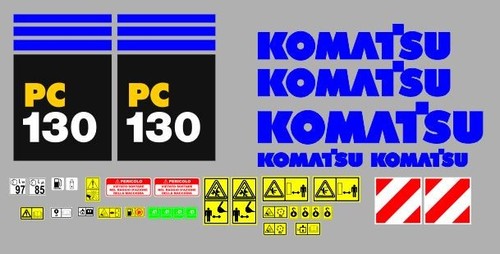 Komatsu 130 decalcomanie - pc,
