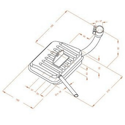 0203 sito marmitta per vespa - 0203,