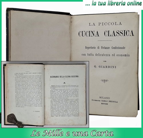 Libro antico cucina - di,