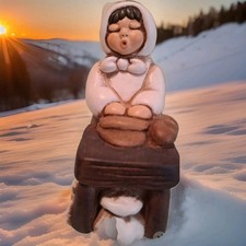 thun presepe classico Fornaia Donna Che Impasta Fuori Produzione 