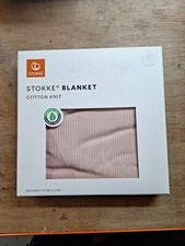 Nuova Coperta Stokke Maglia Cotone Biologico, Rosa 100% Cotone Oeko-Tex Standard