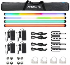Nanlite Lampada a Luce Continua Pavotube II 30x RGB Kit 4 Pezzi E dmx ws-dmx-t1