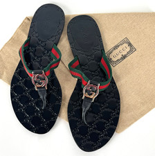 Gucci NIB Auth GG Web Sandals