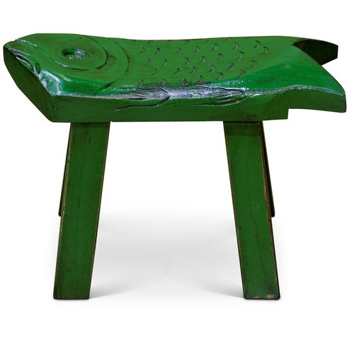 Venditore usa sgabello - -,