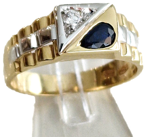 Anello uomo oro massiccio