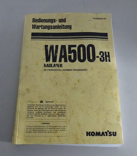 Manuale operativo komatsu pala - komatsu,