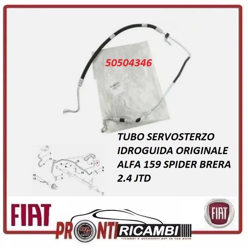 50504346 tubo servosterzo - 50504346,