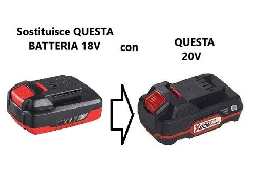 Adattatore batteria parkside - adattatore,