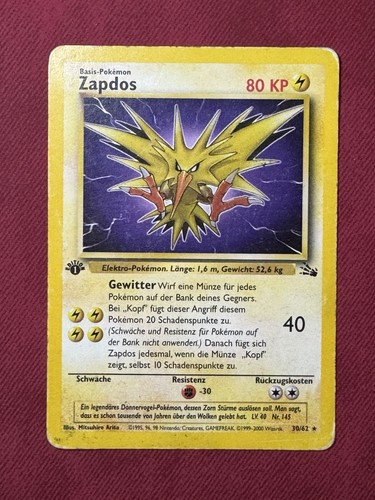 Zapdos set fossile - (30/62),