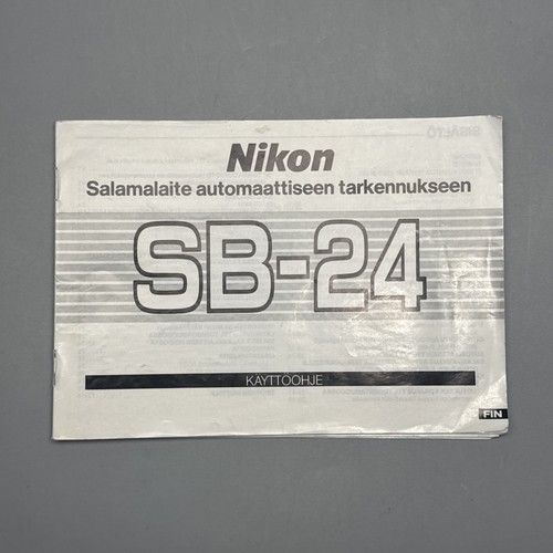 Nikon käyttöohje e5 - nikon, sb-24