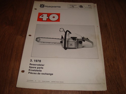 Husqvarna chain saw 1978 - chain, 40