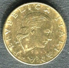 COIN - ITALY 200 LIRE - KM#