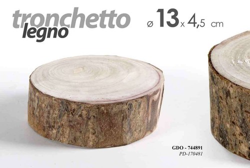 Tronco tronchetto legno - tronchetto, in