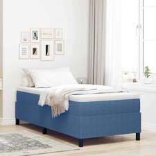 Letto a molle Blu e Bianco 90