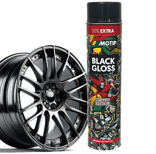 Vernice spray nera lucida - spray,