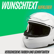 Adesivo casco testo a scelta