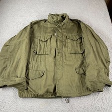 Giacca vintage M65 epoca guerra Vietnam anni 80 80 adatta taglia large-XL anni 70 verde