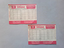 TOTOCALCIO 2 schedine Concorso  n. 1 del 29/08/1971 Nuove-Non Giocate