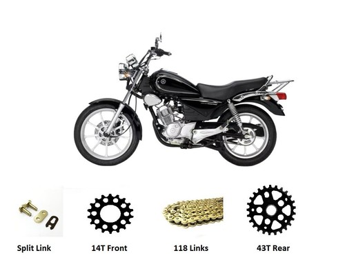 Yamaha ybr125 set catena - set,