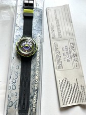 Vintage Swatch Scuba Diving SDB 103 Bombola nuovo + mai indossato + scatola