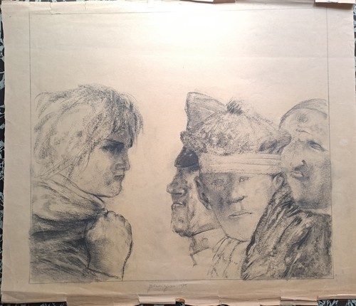 Disegno antico gessetto - gessetto, su