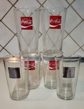 6 Bicchieri Bevete Coca-Cola Coke Marchi Registrati Vintage