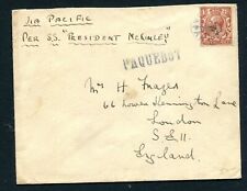 REGNO UNITO st. VIA PACIFIC - NAVE S.S. P. MCKINLEY in INGHILTERRA (G1291)