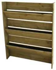 Orto pensile in pino a parete