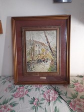 Dipinto a olio su faesite in