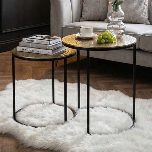 Set tavolo pezzi metallo - pezzi, oro