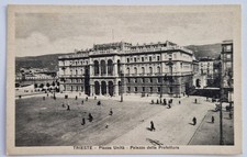 Cartolina di Trieste, Piazza Unità, Prefettura, Cadel, Anni '30
