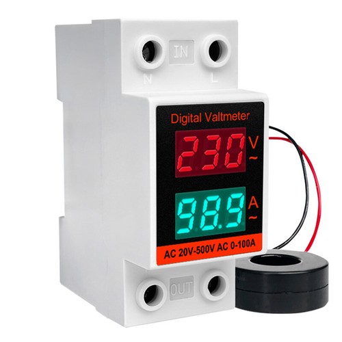 Din rail monitor - ac, monofase