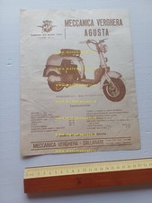 MV Agusta 125 Ovunque scooter 1953 depliant originale italiano