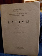 Latium / a cura di Giulio Battelli Raro Archeologia CS