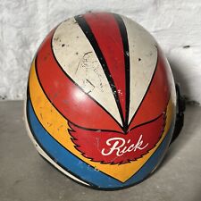 Casco pilota caccia aviatore vintage anni 60 elicottero dipinto a mano US Military Gentex?