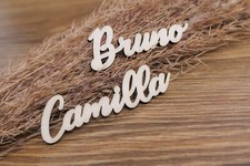 Nomi in legno segnaposti magneti Bomboniera Battesimo Matrimoni compleanni Feste