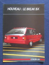 ANCIENNE BROCHURE CITROEN BREAK BX 1986