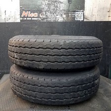 SET COMPLETO 2 PNEUMATIC ESTIVI USATI COMPLETE DI CERCHIO RENAULT 165R14C97/95R